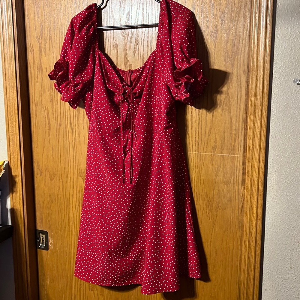 Red SHEIN Size 3X Summer Dress. Bust was Tight on Me Fit Better with 40’ C Bra.